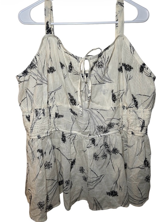 torrid Tops - Torrid Plus Size Floral Tie-Front Cami Top Fall Casual Beach Festival Light 3XL